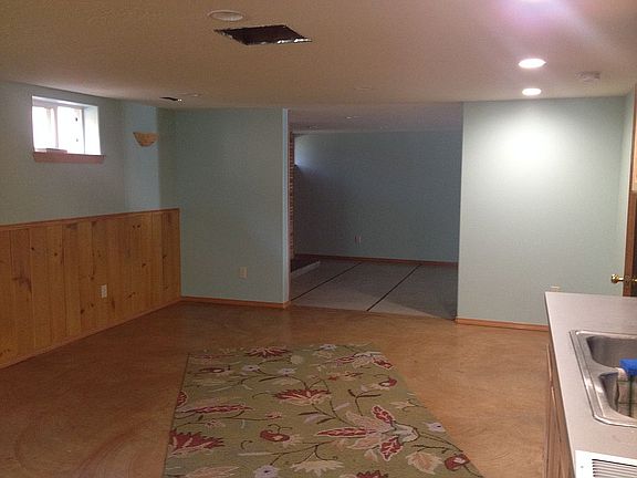 Facing north
Basement