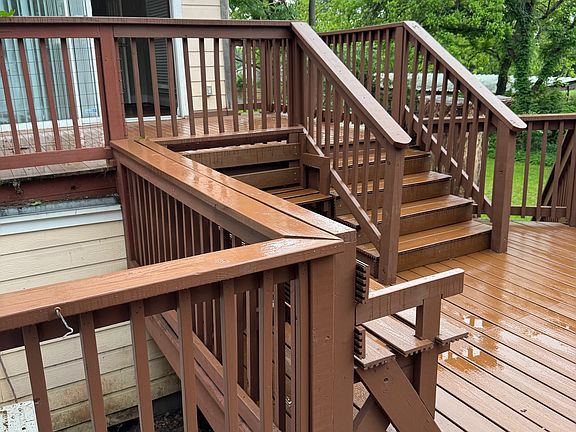 Deck off of dining room