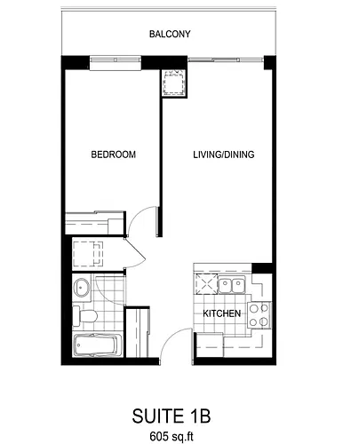 Floor plan 1 Bedroom
