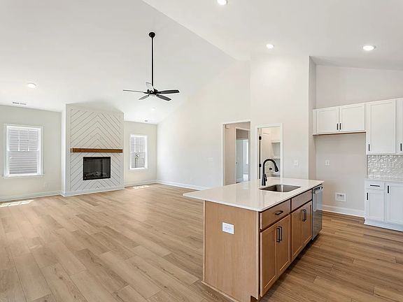 Open floor plan layout