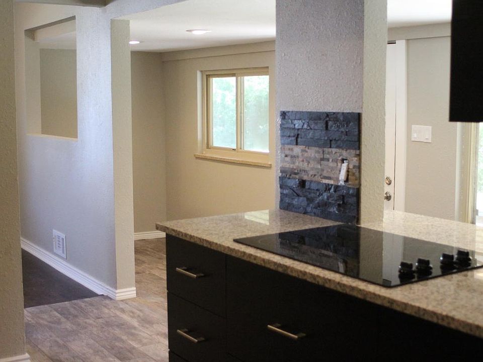 kitchen and sun room