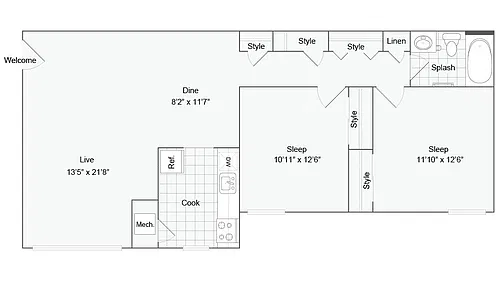 Floor plan Burlington