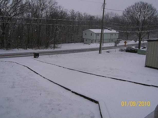 Looking down driveway to Street.