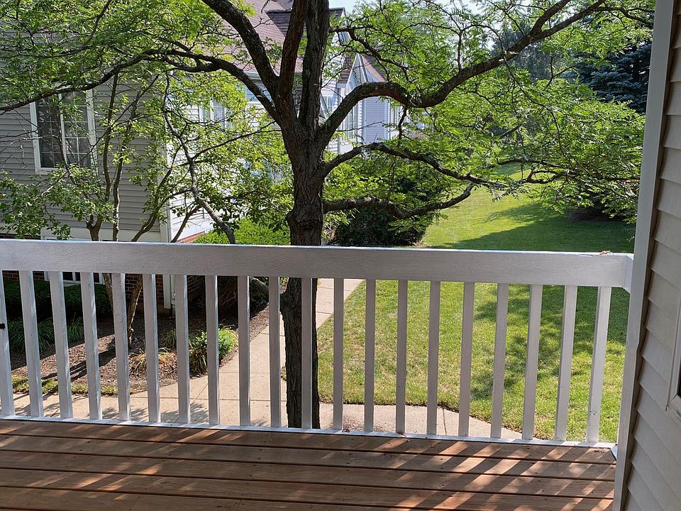Outdoor deck can hold a 4 person table