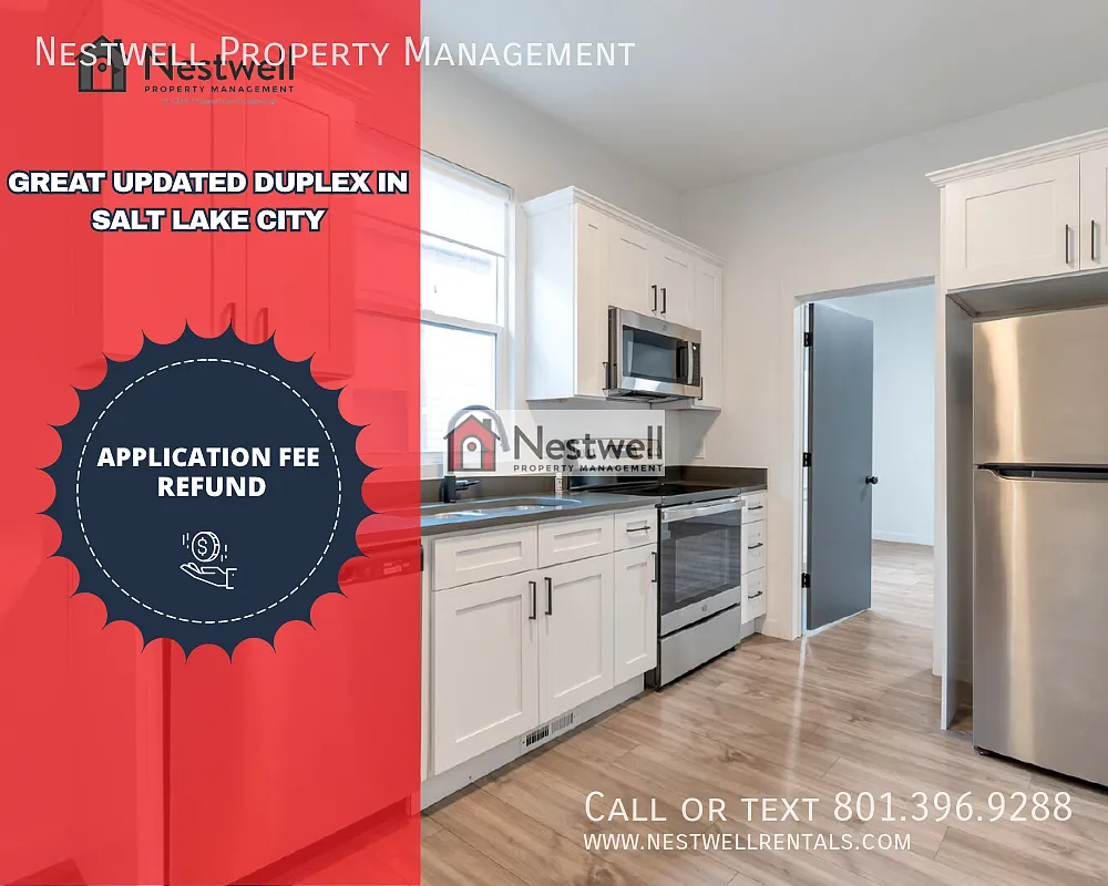 $300 off First month's Rent- Great Updated Duplex in SLC! — Photo 1