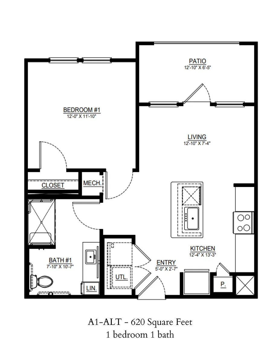 Floor plan A1-ALT-1