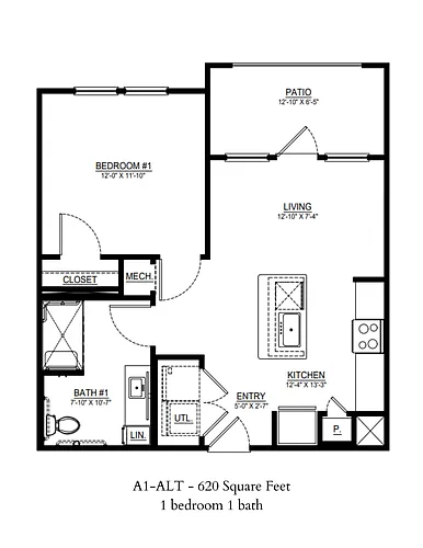 Floor plan A1-ALT-1