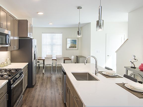 Wood Plank-Style Flooring in Kitchen/Dining Area