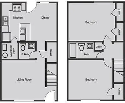 Floor plan 2 Bedroom