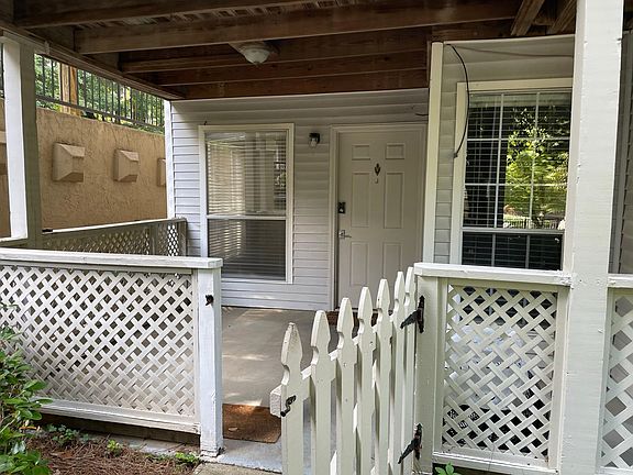 Condo entrance and patio