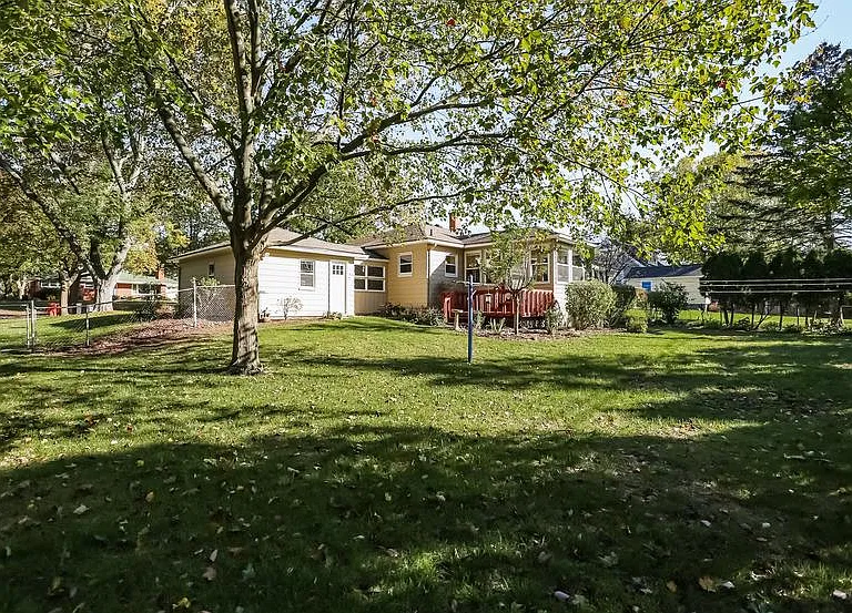 The oversized, fully-fenced backyard - child playground and puppy heaven!
