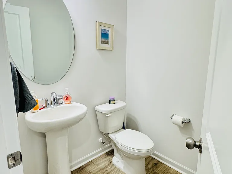 Powder room on the main floor.