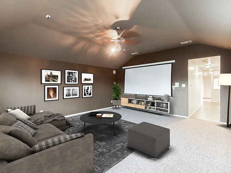 Virtually Staged Media Room