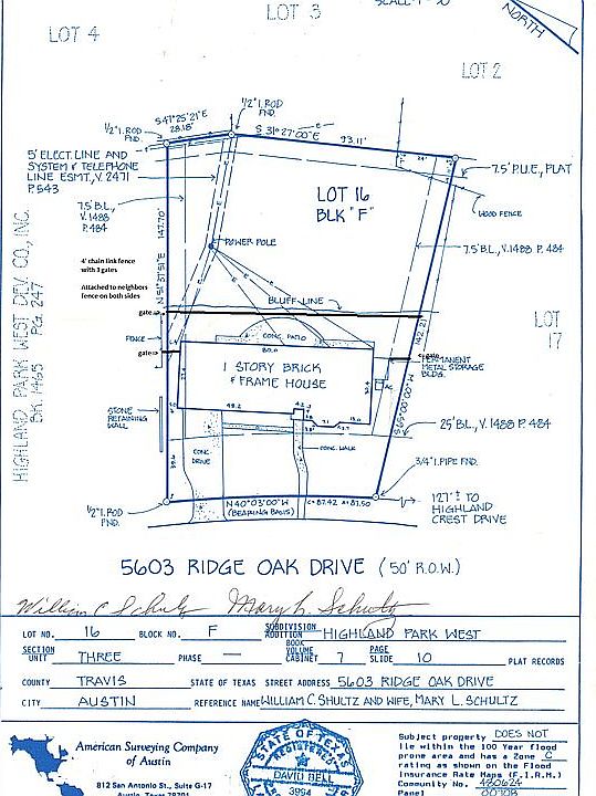 survey with split rail fence