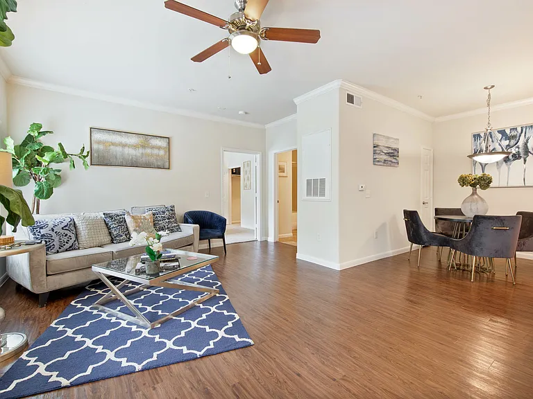 Classic home open concept living area