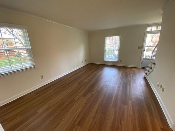 Hardwood like flooring throughout downstairs in select units