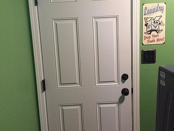 New garage man door. July 20