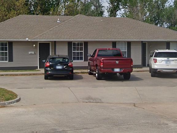 Front view showing parking.