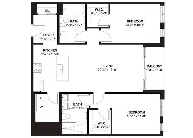 Floor plan E
