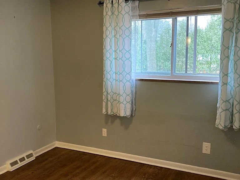 Master BR with curtains open