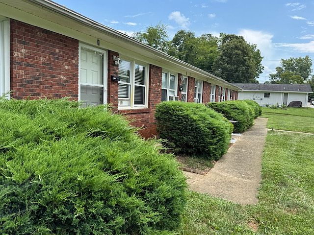 Front of building and sidewalk