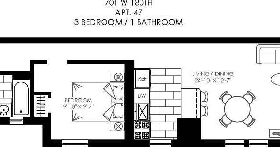 2nd image of 701 W 180th St APT 47