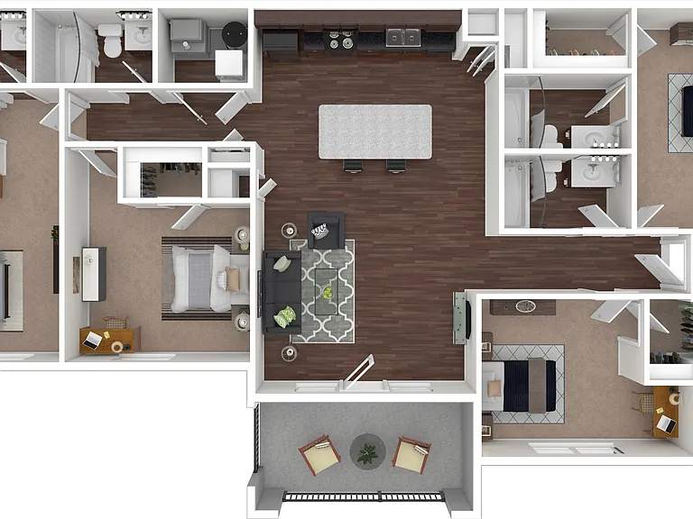 4x4 Floorplan 4x4 Floorplan