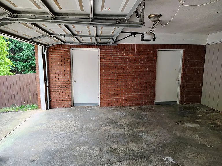 Garage With Two Storage Closets