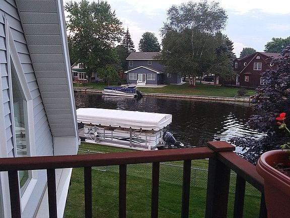 Our boat and hoist.  