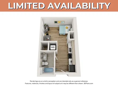 Floor plan Studio - S3