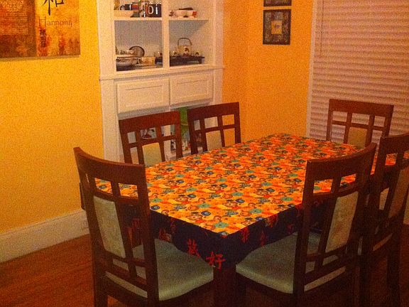dining room/melon glamour