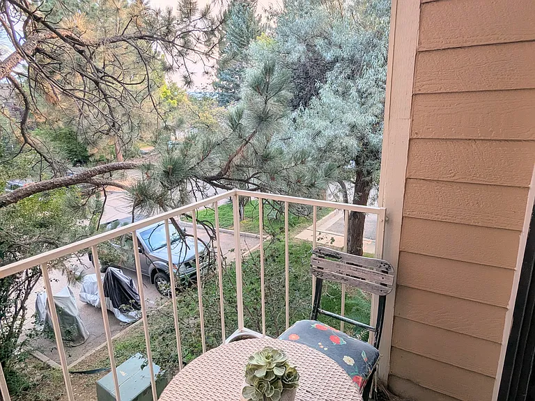 Balcony. Access to outside storage closet