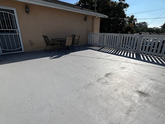 outdoor patio near bedroom