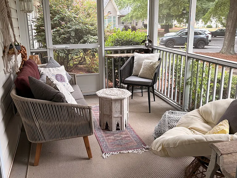 Wonderful screened porch for morning sunups and nice evenings outside.
