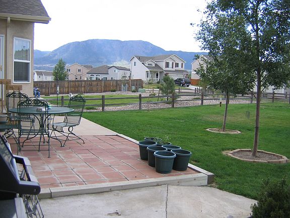 views from back yard, patio