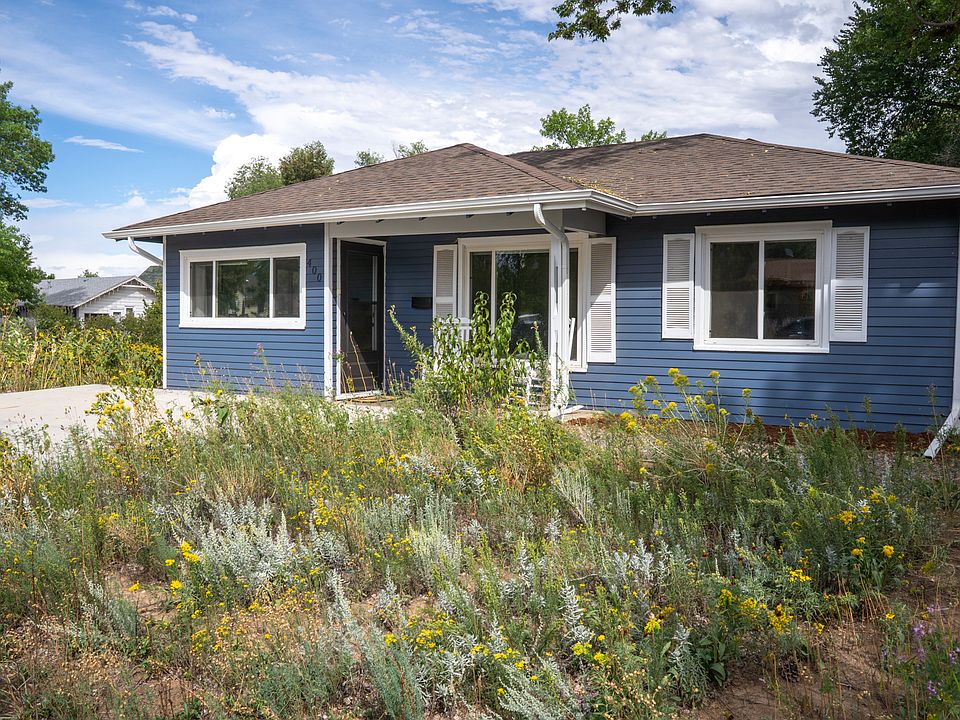 Front exterior and native garden