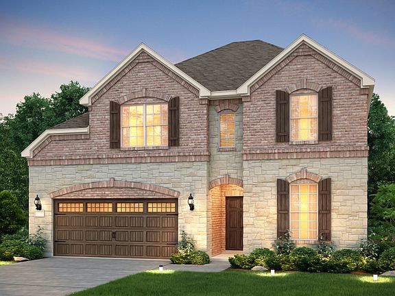 The Lexington, a two-story home with 2-car garage, shown as Home Exterior C
