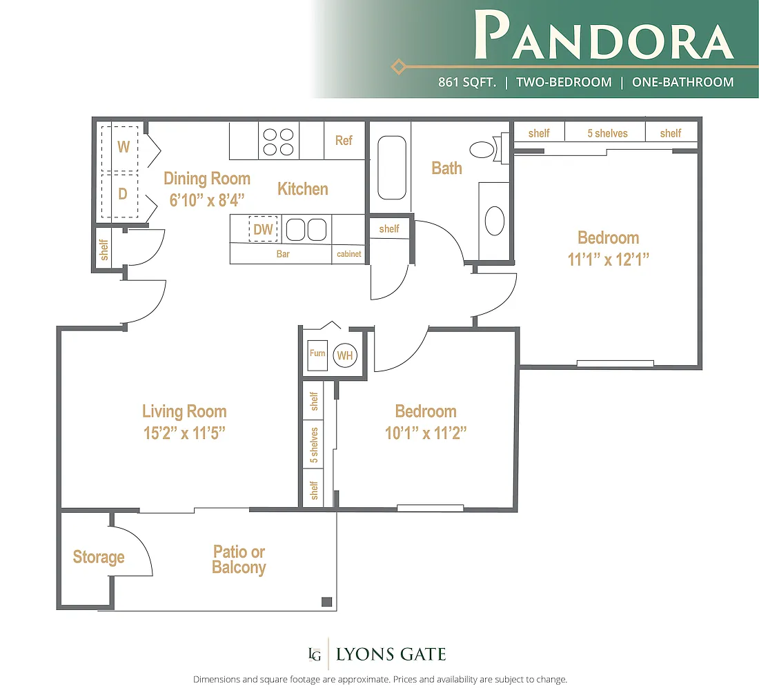 Floor plan Pandora