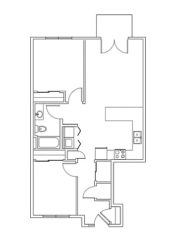 Floor plan 2 Bedroom