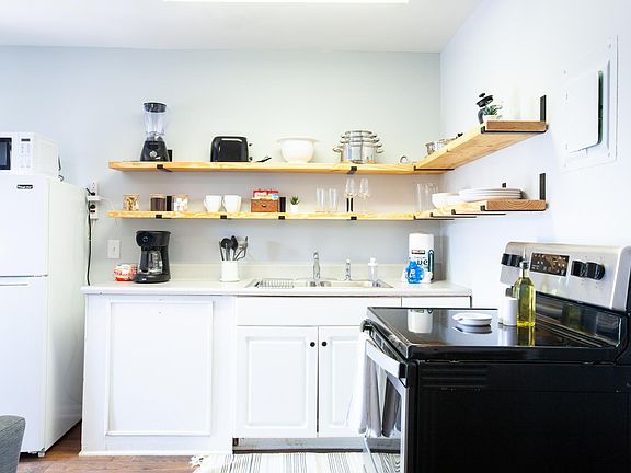 Enough supplies to start your stay with extra cleaning supplies under the sink