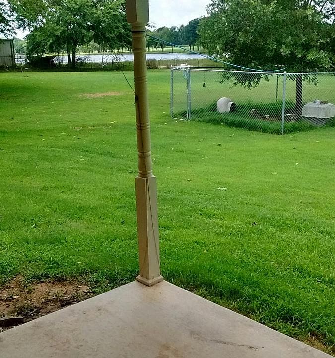 View from covered back porch.