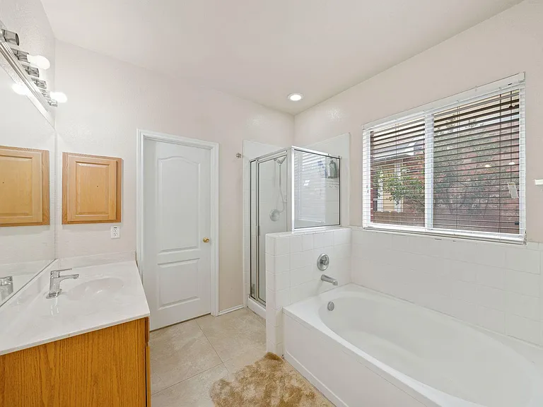 Master bath, with Garden tub, Separate shower