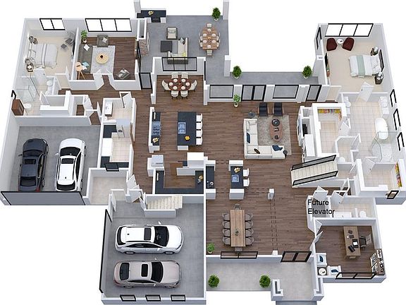 Artists rendering. Please note that the selections made for the rendering may not reflect completed home. All ceiling contours may not be shown. Home is just getting started! Plenty of time to customize selections!