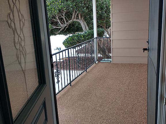 Front porch & entry door.