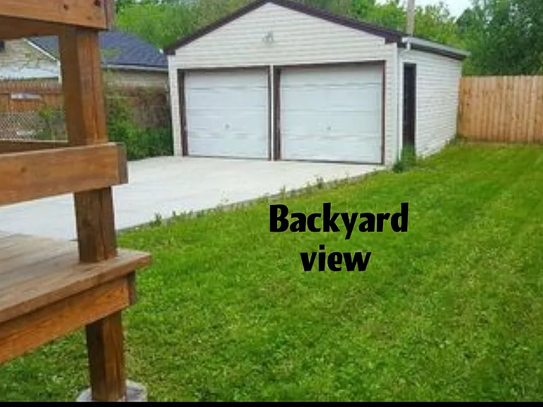 Backyard View from back lower porch