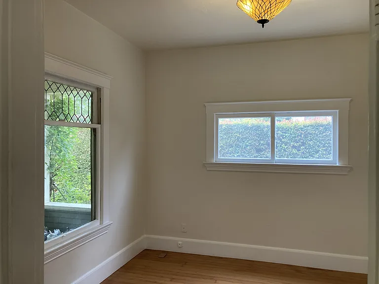 Front bedroom, adjacent to the living room