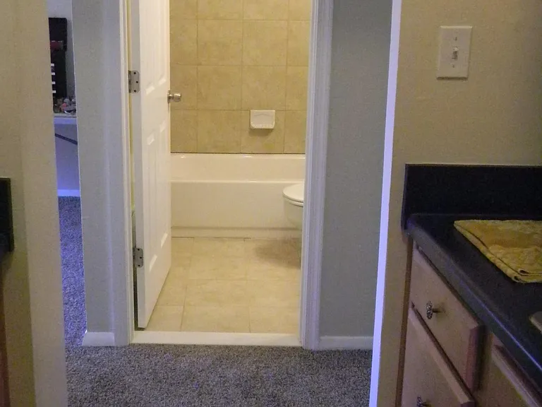 View from Kitchen to Bath