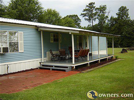 Side view of front porch