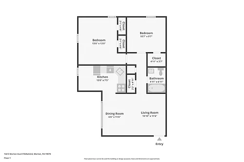 Floor plan 1 Bed