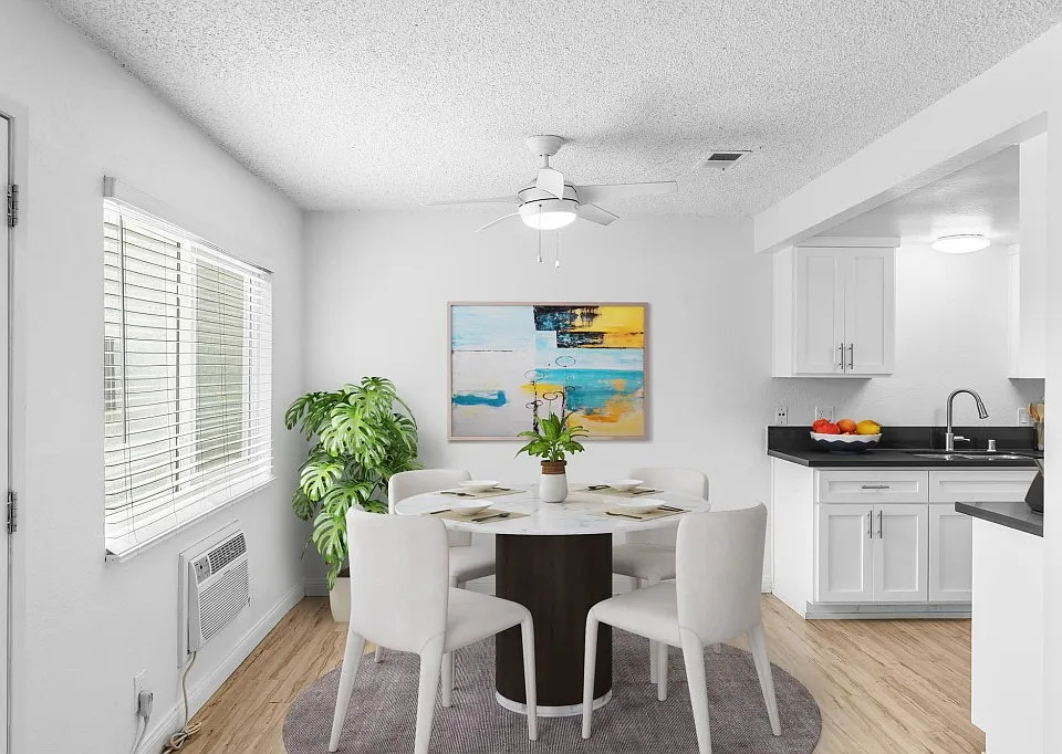Dining area off the kitchen.